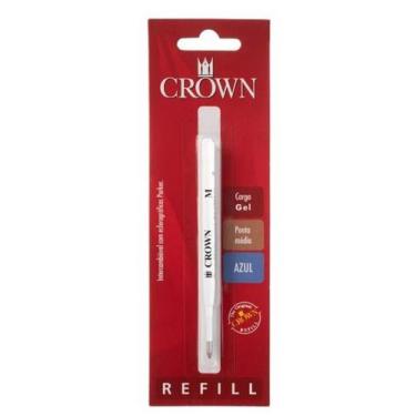 Imagem de Carga Crown Esferográfica Gel Tipo Parker Azul CA17004 A - CARGAS E CA
