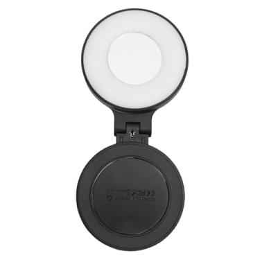 Imagem de Fockety Luz Magnética para Selfie, Luz de Preenchimento de Anel de Selfie LED de Telefone de Anel Portátil Dobrável para Fotografia, Videoconferência, Vlog, Maquiagem, Gravação (Preto)