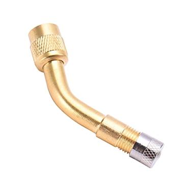 Imagem de LUGU Haste da válvula de Schrader da válvula do pneumático do ar de 140 graus com o adaptador de extensão para a motocicleta do caminhão do carro