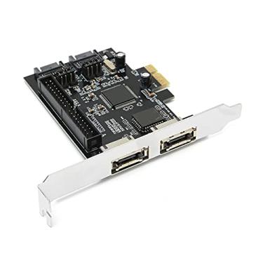 Imagem de Generic Conversor de Placa Adaptadora Ultra ATA 133 para PCI-Express 1.0a para Disco Rígido de Alta Capacidade, Taxa de Transferência de 3 Gb/s, para Armazenamento para Placa Preta de Hardware de