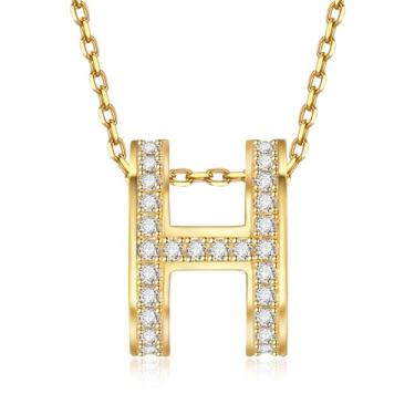 Imagem de BUENAVO Colar feminino com design clássico banhado a ouro 18K esmaltado com pingente feminino colorido e opcional, Large size, Banhado a ouro 18K, Sem Pedra Preciosa