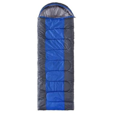 Imagem de Saco de dormir de acampamento para crianças adultos 20 F impermeável leve 3 4 estações portátil com saco de compressão forro de saco de dormir de algodão