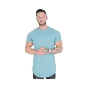 Imagem de Camiseta Masculina De Verão Para Musculação E Treino, Manga Curta, Alg