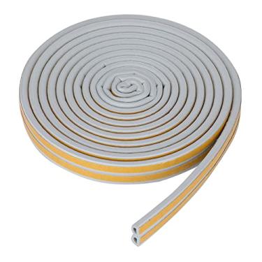 Imagem de SIWOTED 5 Metros 9 * 6mm Tira de Vedação de Isolamento Acústico Autoadesivo para Porta e Janela Vedação de Borracha (Cinza)