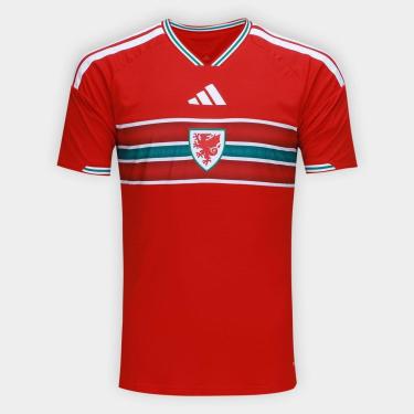 Imagem de Camisa Seleção Pais de Gales Home Torcedor 2026 s/n Adidas Masculina-Masculino