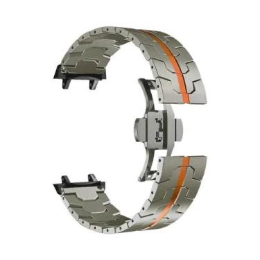 Imagem de Pulseira Ajustável De Aço Inoxidável Para Smartwatch Amazfit T-REX 3, 
