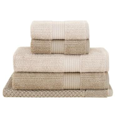 Imagem de Buddemeyer, Jogo Toalhas Banhão Buddemeyer 5p Fio Penteado Bege 0129