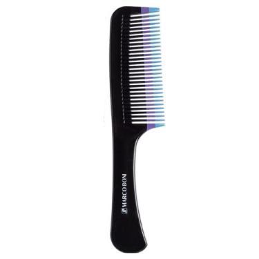 Imagem de Pente De Uso Diário Decorado Com Ponta Colorida Marco Boni, Preto