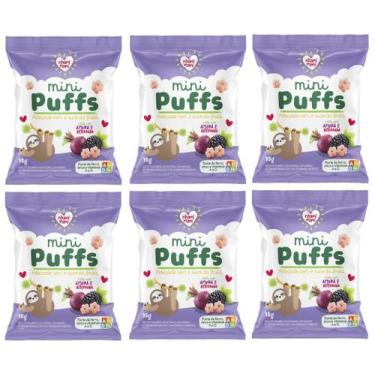 Imagem de Biscoito Mini Puffs Snack Amora E Beterraba 6x15g Nhami Mami