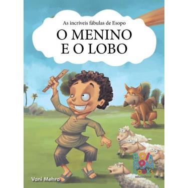 Imagem de Livro - Fábulas de Esopo: o menino e o lobo