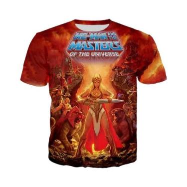 Imagem de Camiseta Unissex Oversized Com Estampa 3D He-Man Masters of the Univer