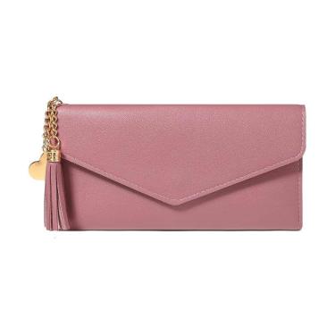 Imagem de Carteira Feminina Vinho Claro Porta Documentos Cartões Pu