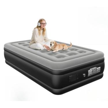 Imagem de Colchão Inflável Queen Elétrico Com 203 * 152 * 41 Bateria De Lítio Embutida E Removível(F【191 * 100 * 36cmSem travesseiro】)