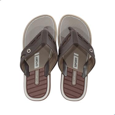 Imagem de Chinelo Masculino Cartago 12158 Dallas Bege/Marrom/Bronze
