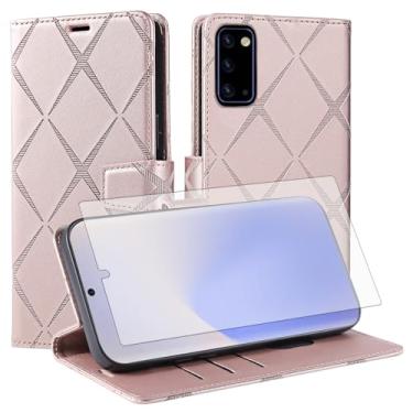 Imagem de Asuwish Capa de telefone para Samsung Galaxy Note 20 5G capa carteira com protetor de tela de vidro temperado PU couro sintético flip porta-cartão de crédito slot para celular Note20 Notes 20s Twenty