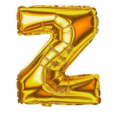 Imagem de Balão Letra Gigante Metalizada Dourada - 75cm - PartiuFesta, Z