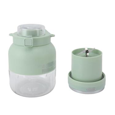 Imagem de Liquidificador de suco elétrico Copo Portátil Automático Uso Duplo Garrafa Água para Esporte Recarregável via USB Bloqueio Sem Vazamento PP