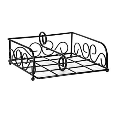 Imagem de Caixa de lenços de ferro forjado prática para casa suporte de toalha de papel retrô bandeja de guardanapo simples organizador criativo de bandeja de restaurante ocidental