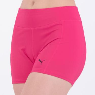 Imagem de Shorts Puma Train Favorite 3 Tight Feminina Rosa, M