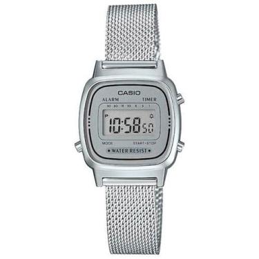 Imagem de Relógio CASIO VINTAGE feminino prata LA670WEM-7DF