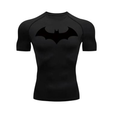 Imagem de Camiseta Masculina De Compressão Com Estampa De Morcego, Secagem Rápid