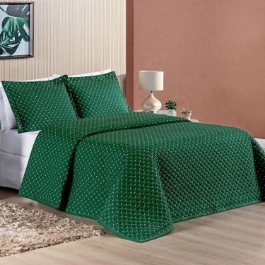 Imagem de Cobre Leito 200 Fios King Ravena 03 Peças - Esmeralda