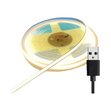 Imagem de Fita LED Dimmable 5V USB De Alta Densidade 3/5/8MM Com 320 400 LEDs, F