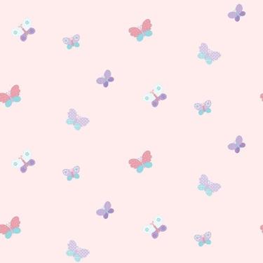 Imagem de Papel De Parede Just 4 Kids Borboletas G56008 - Rolo 10m X 0,52m