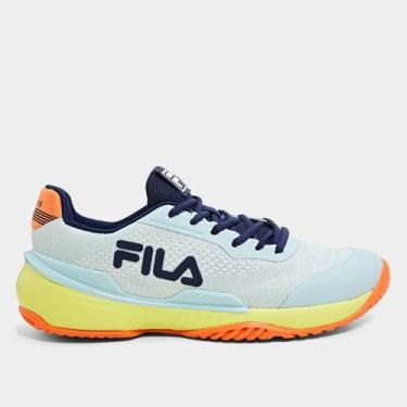 Imagem de Tênis Fila Invicto Clay Masculino, Verde, Laranja, 41