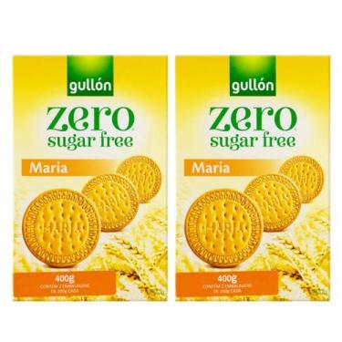 Imagem de Kit 2 Biscoito Importado Maria Gullon 400 Gramas Sem Açúcar - Gullón