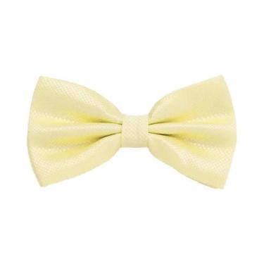 Imagem de Gravata Borboleta Masculina Sólida Clássica Xadrez Da Moda Para Casame