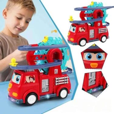 Imagem de Caminhão De Bombeiro Educativo Com Patinhos - Rick Imports