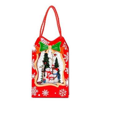 Imagem de Globo De Neve Musical Natal Bolsa Decorativa Mesa - Shop Mix