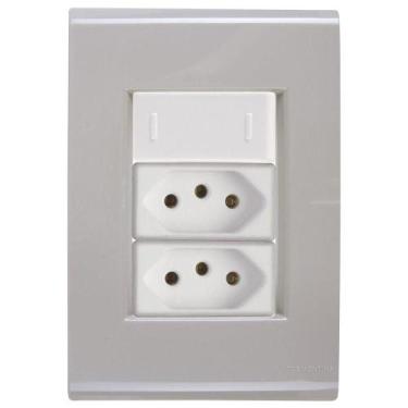 Imagem de Cj Interruptor E Duas Tomadas 10a E 20a Liz Fendi Tramontina Completo 