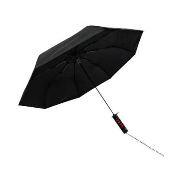 Imagem de Guarda-chuva Katana Preto Com Bloqueio UV, Guarda-chuva De Anime Dobrá