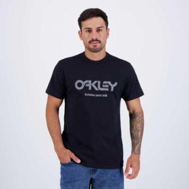 Imagem de Camiseta Oakley Coral Organic Surf Preta-Masculino