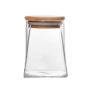 Imagem de Porta Mantimento Wolff de Vidro com Tampa de Bambu 350ml