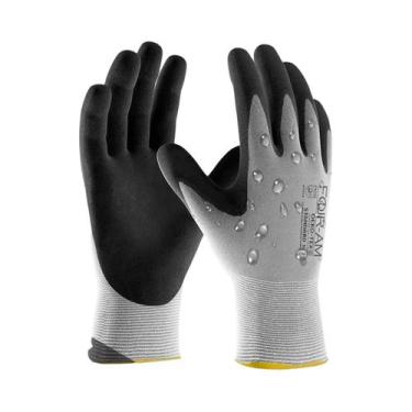 Imagem de Luvas De Trabalho Impermeáveis Sem Costura Com Forro De Nylon 15G E Re