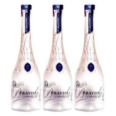 Imagem de KIT 3 Vodka Pravda 750ml
