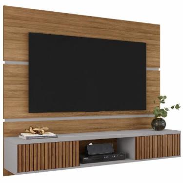 Imagem de Painel Suspenso Bechara Ambar para TV até 65 polegadas largura 160 cm 