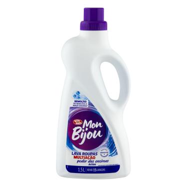 Imagem de Sabão Líquido Roupas Brancas e Coloridas Mon Bijou Action 1,5L Multi-Ação