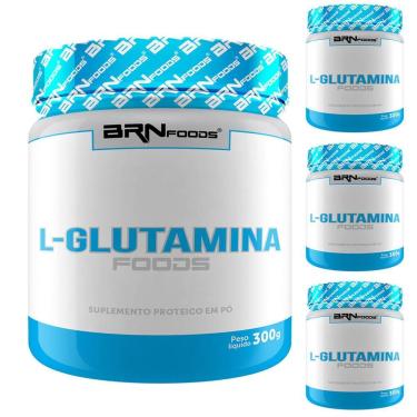 Imagem de Kit 4x L-Glutamina 300g - BRNFOODS-Unissex