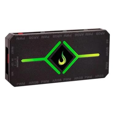 Imagem de Controladora Fan Rise Mode PWM e ARGB 3P 5v - RM-COPW-ARGB