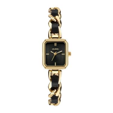 Imagem de Relógio Euro Feminino Ref: Eu2035zbm/5p Bracelete Retangular Dourado