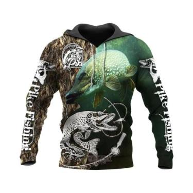 Imagem de Moletom Masculino Camuflado Com Capuz Estampa 3D Harajuku Y2k Streetwe