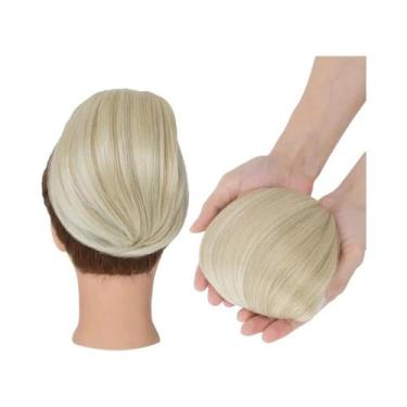 Imagem de Acessório De Cabelo Feminino: Coque Curto De Cabelo Sintético Com Pres