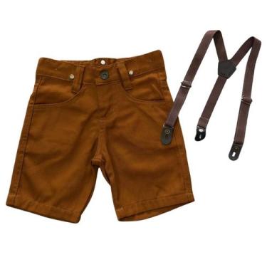 Imagem de Bermuda Com Suspensório Infantil - Várias Cores - Bento E Maria Moda I