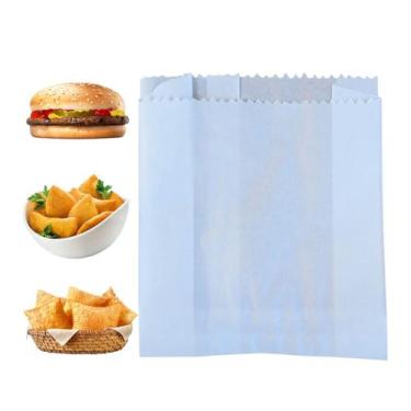 Imagem de 500 Embalagem Anti Gordura Hamburgão Pastel Salgados Batatas - Emboxy