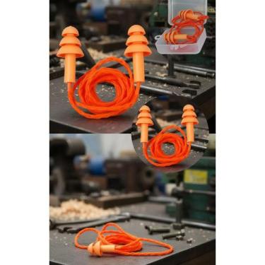 Imagem de 2x 10 Pares Protetor Auricular Silicone Plug Redução Ruído - Congratul