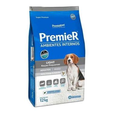 Imagem de Ração Premier Light Super Premium Cães Adultos Porte Pequeno 12kg Fran